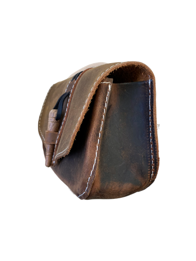 Trollfelsen Gürteltasche Asfrid hellbraun Kaffeebraun seite